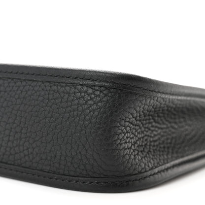 Hermes Taurillon Clemence Evelyne TPM Black 10 of 11