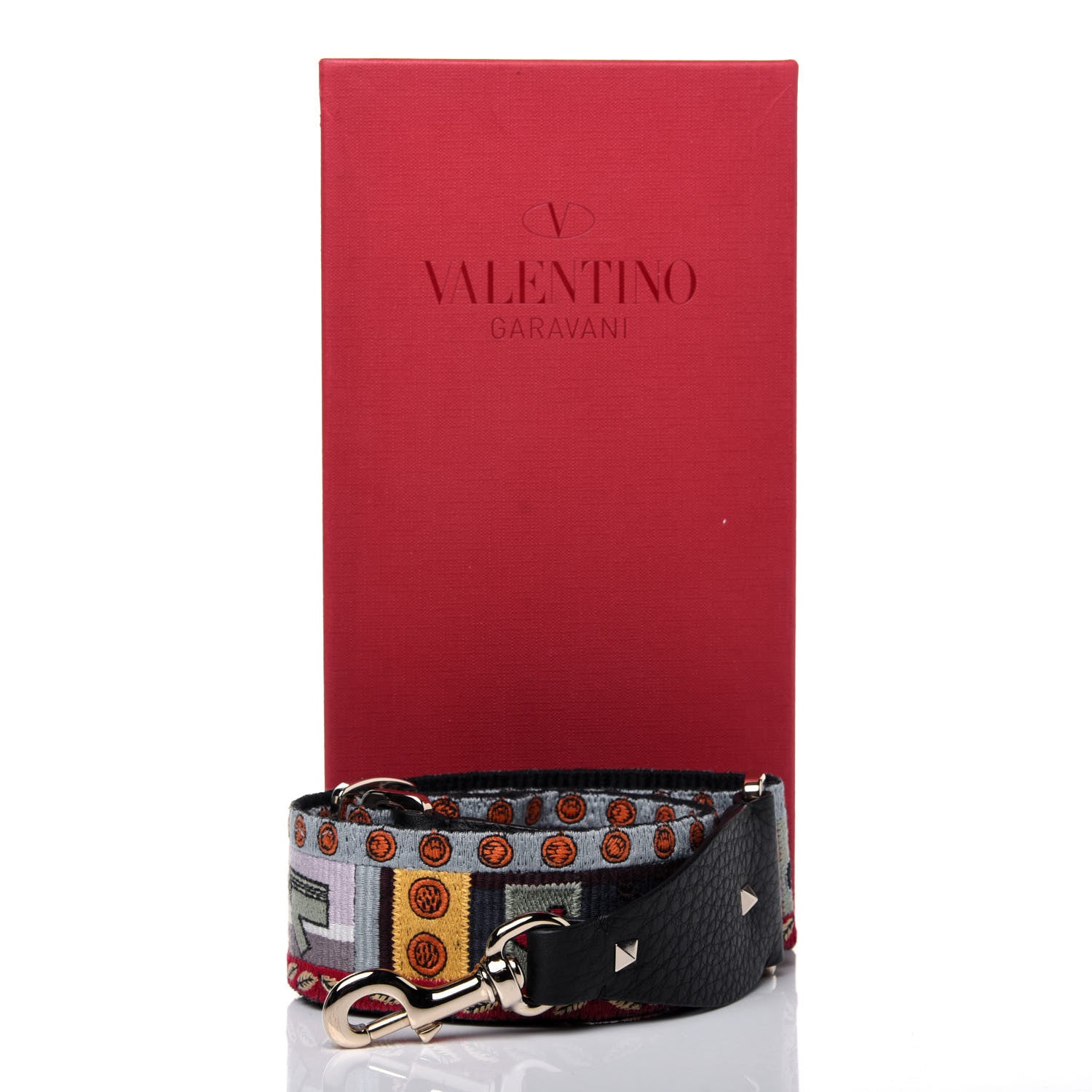 Valentino Garavani Canvas Counting Rockstud Guitar Strap Multicolor 7 of 7