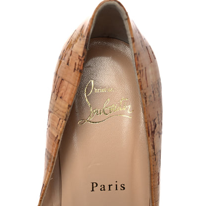 Christian Louboutin Cork Shelley 90 Pumps 39 Natural 7 of 7