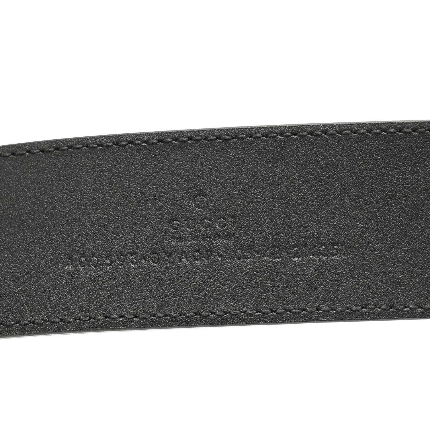 Gucci Plutone Calfskin Palladium Double G 40mm Belt 105 42 Black 5 of 8