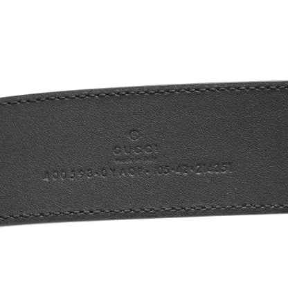 Gucci Plutone Calfskin Palladium Double G 40mm Belt 105 42 Black 5 of 8
