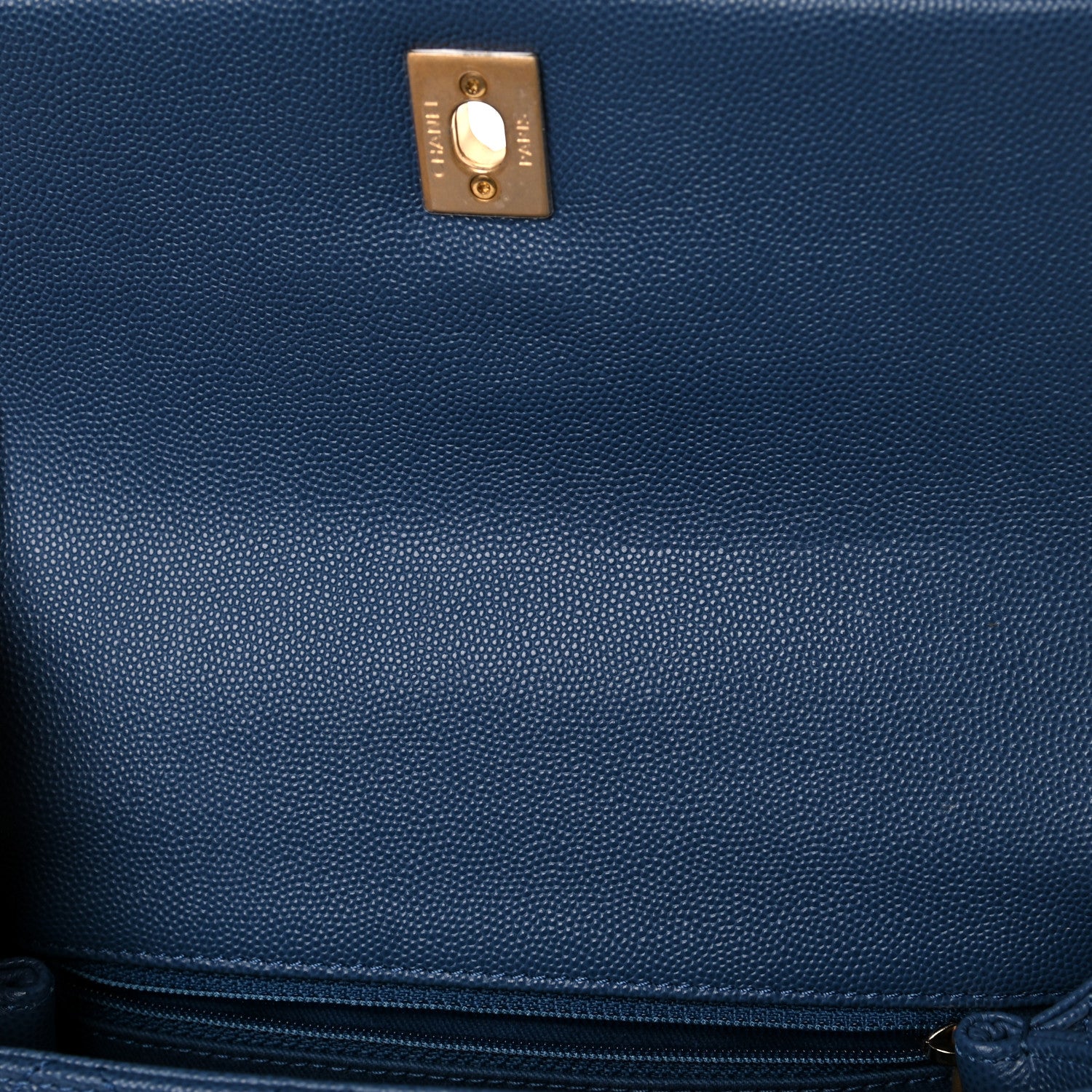 Chanel Caviar Quilted Mini Coco Handle Flap Blue 12 of 12