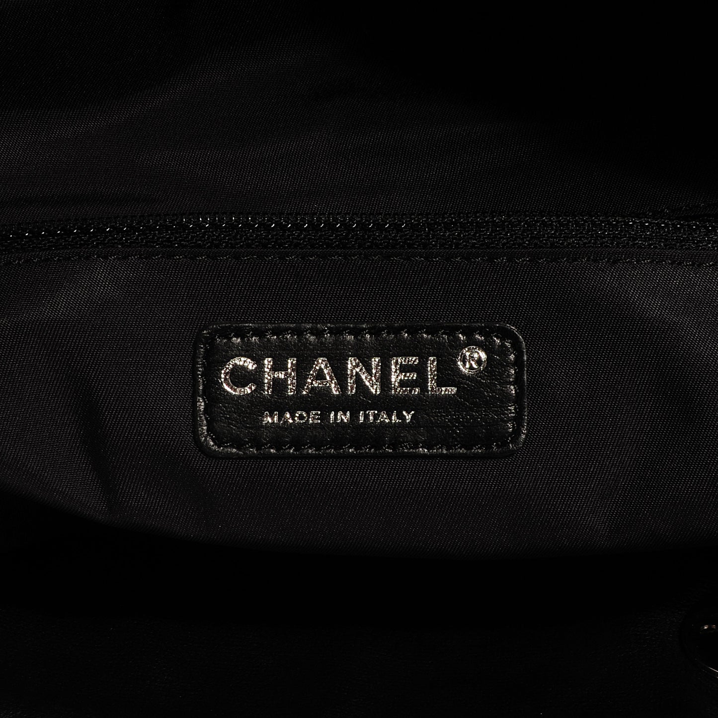 Coated Canvas Large Paris Biarritz Tote Black