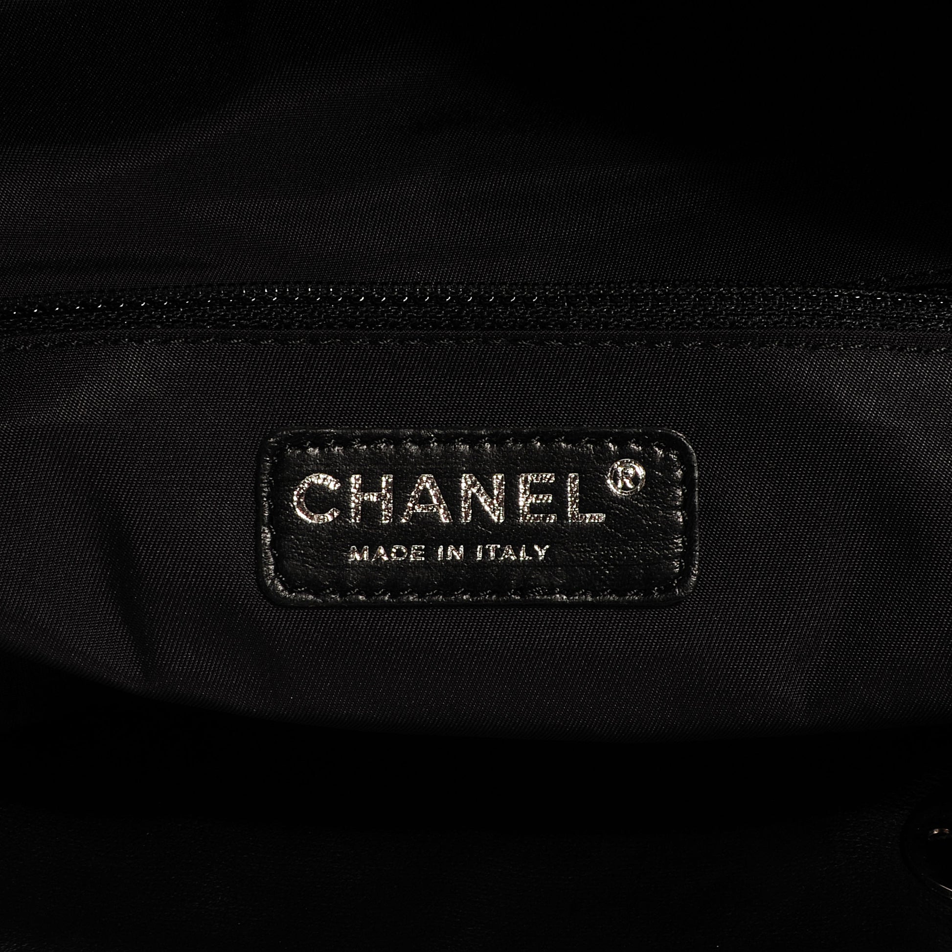 Chanel Coated Canvas Large Paris Biarritz Tote Black 5 of 7