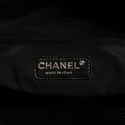 Chanel Coated Canvas Large Paris Biarritz Tote Black 5 of 7