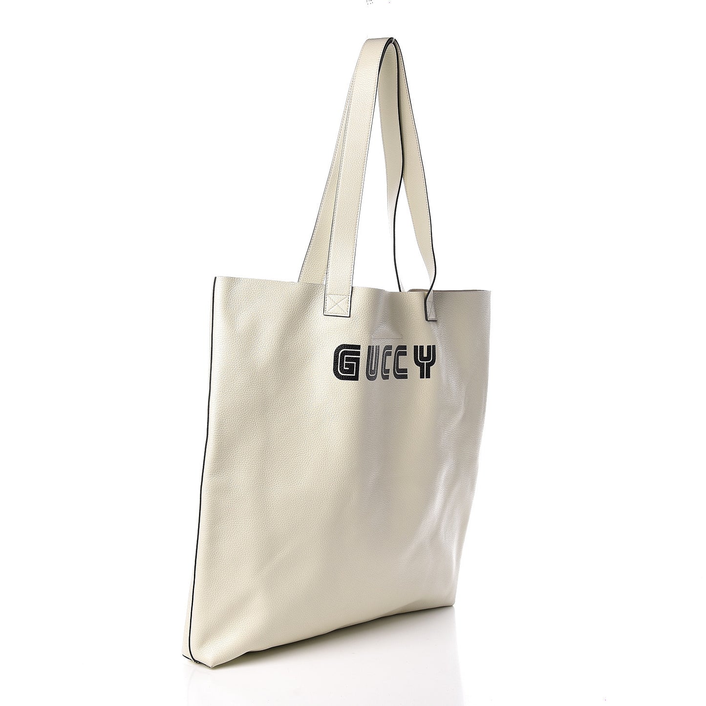 Calfskin Elton John Crocodile Rock Tote Off White
