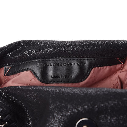 Stella McCartney Shaggy Deer Mini Falabella Fold Over Tote Black 6 of 10