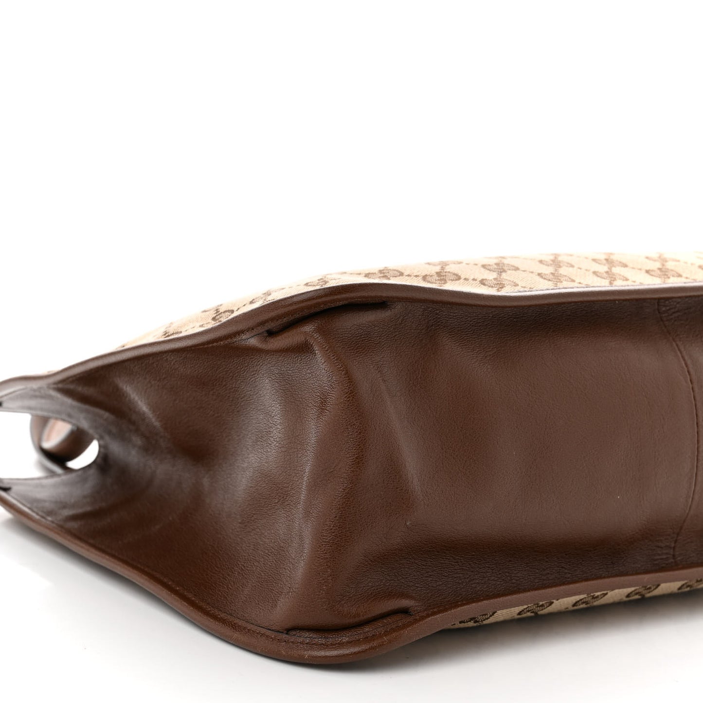 Monogram Horsebit 1955 Tote Bag Beige Brown Sugar