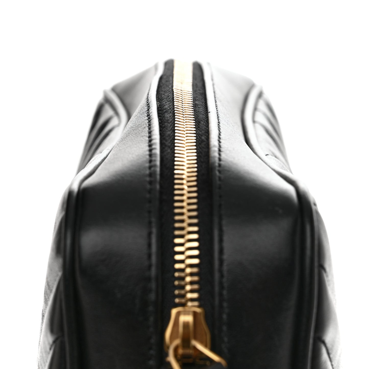 Calfskin Matelasse Monogram Lou Camera Bag Black