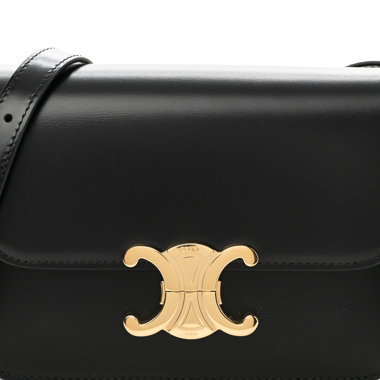Shiny Calfskin Teen Triomphe Black