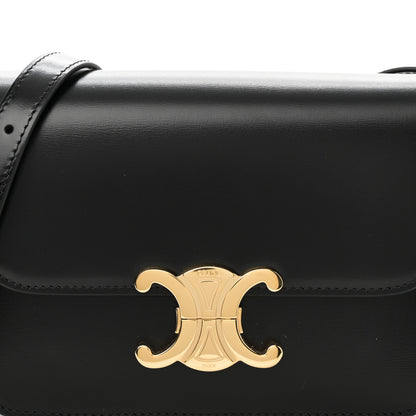 Celine Shiny Calfskin Teen Triomphe Black 7 of 9