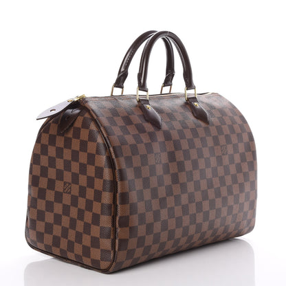 Louis Vuitton Damier Ebene Speedy 35 3 of 9