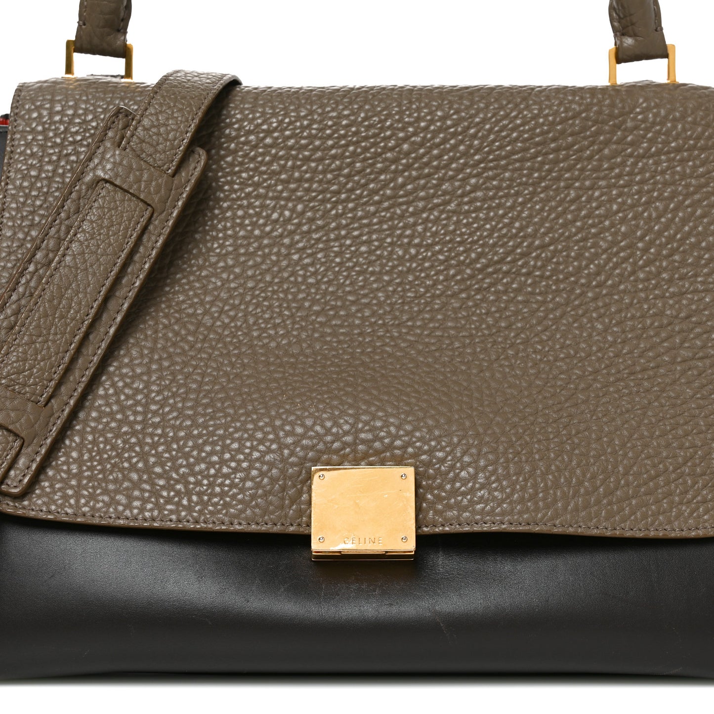 Bullhide Calfskin Nubuck Medium Tri-Color Trapeze Taupe