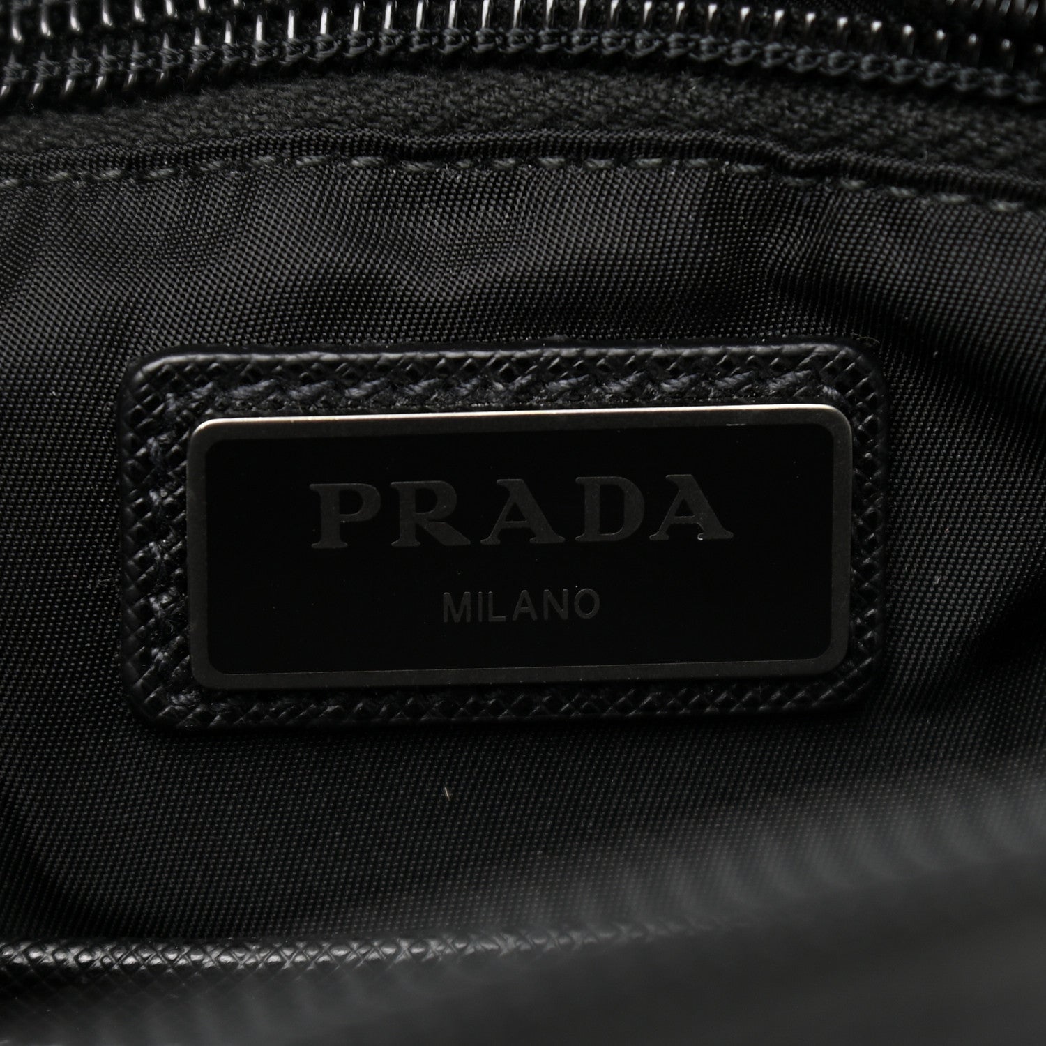 Prada Nylon Saffiano Racing Logo Backpack Black Yellow 6 of 10