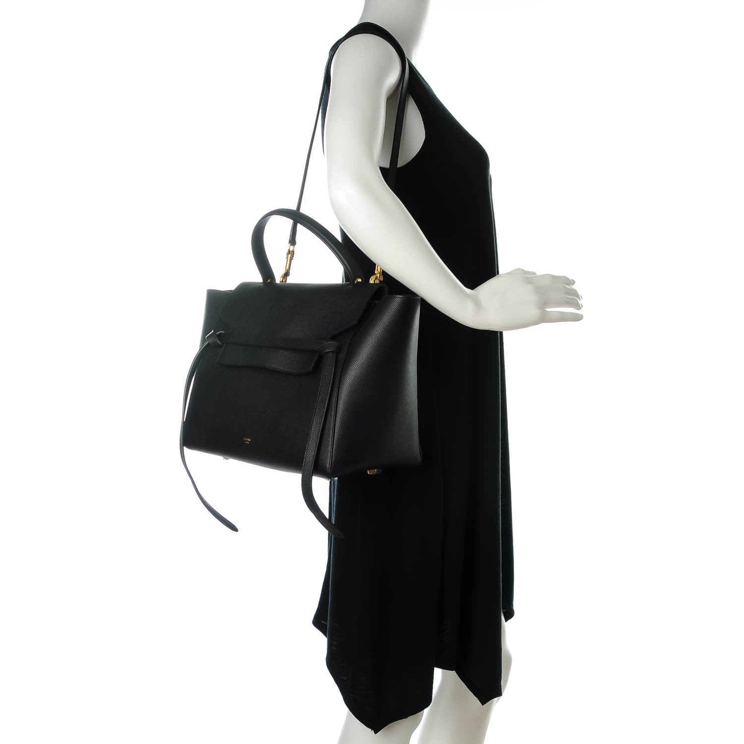 Celine Baby Grained Calfskin Mini Belt Bag Black 2 of 8