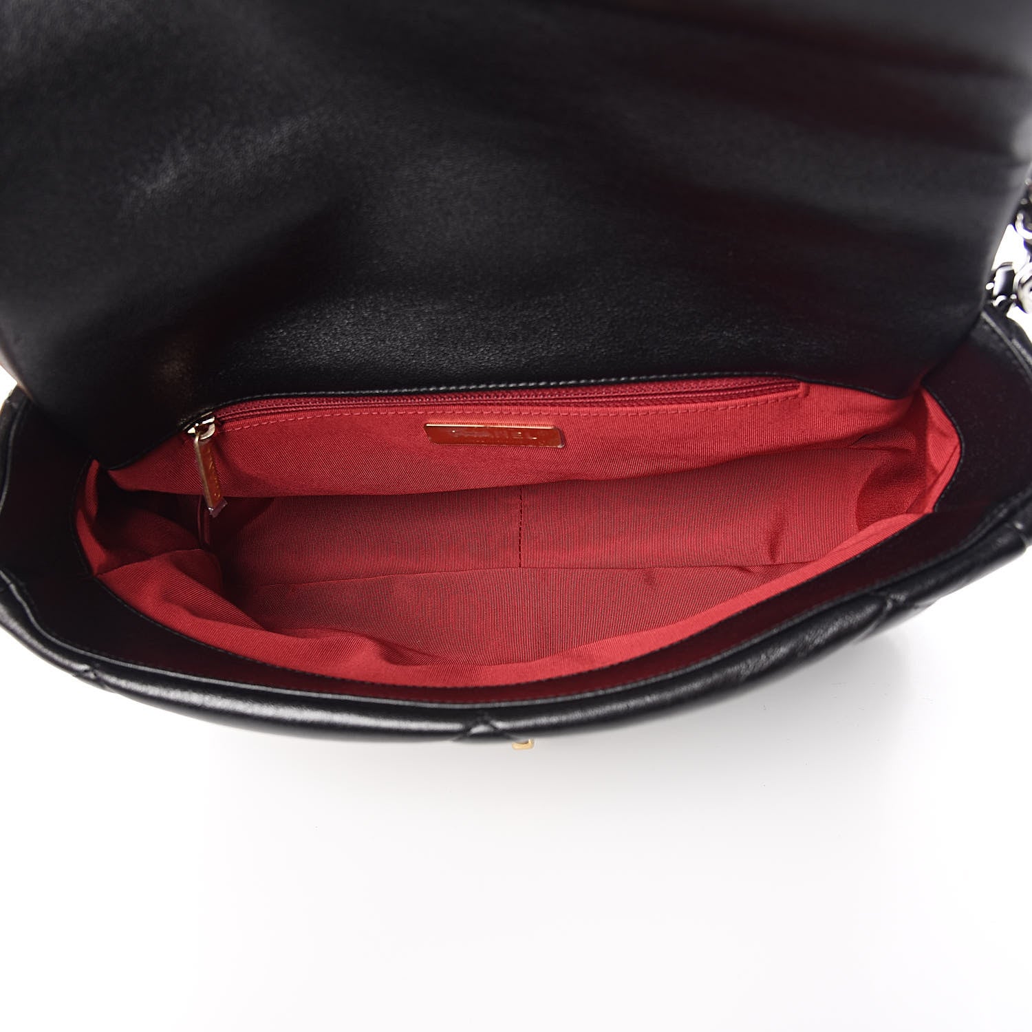 Chanel Goatskin Quilted Large 19 Flap Black 5 of 11