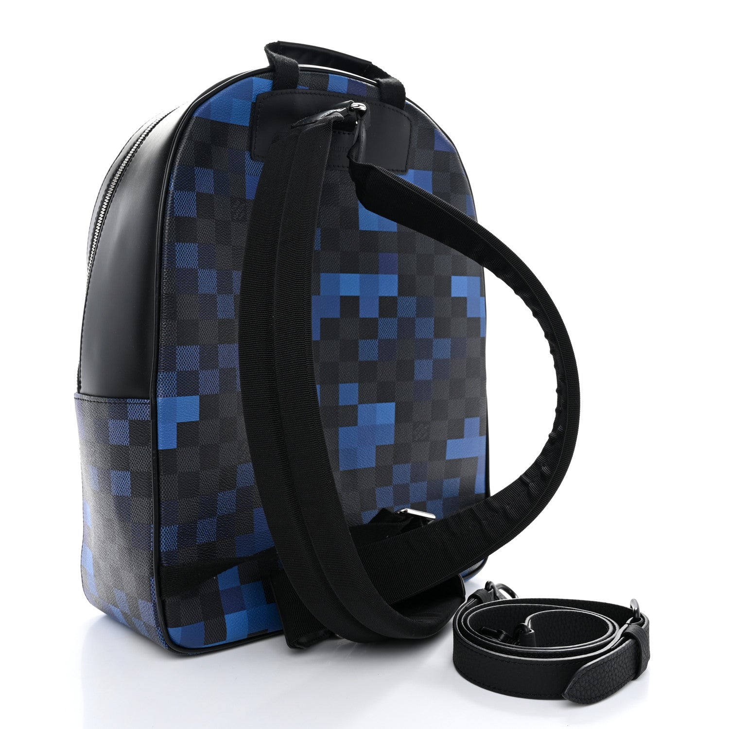 Louis Vuitton Damier Graphite Pixel Josh Backpack Blue 3 of 9