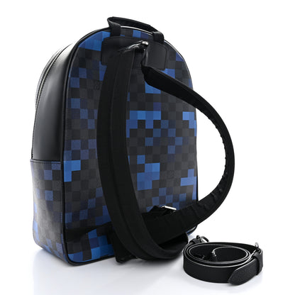 Louis Vuitton Damier Graphite Pixel Josh Backpack Blue 3 of 9