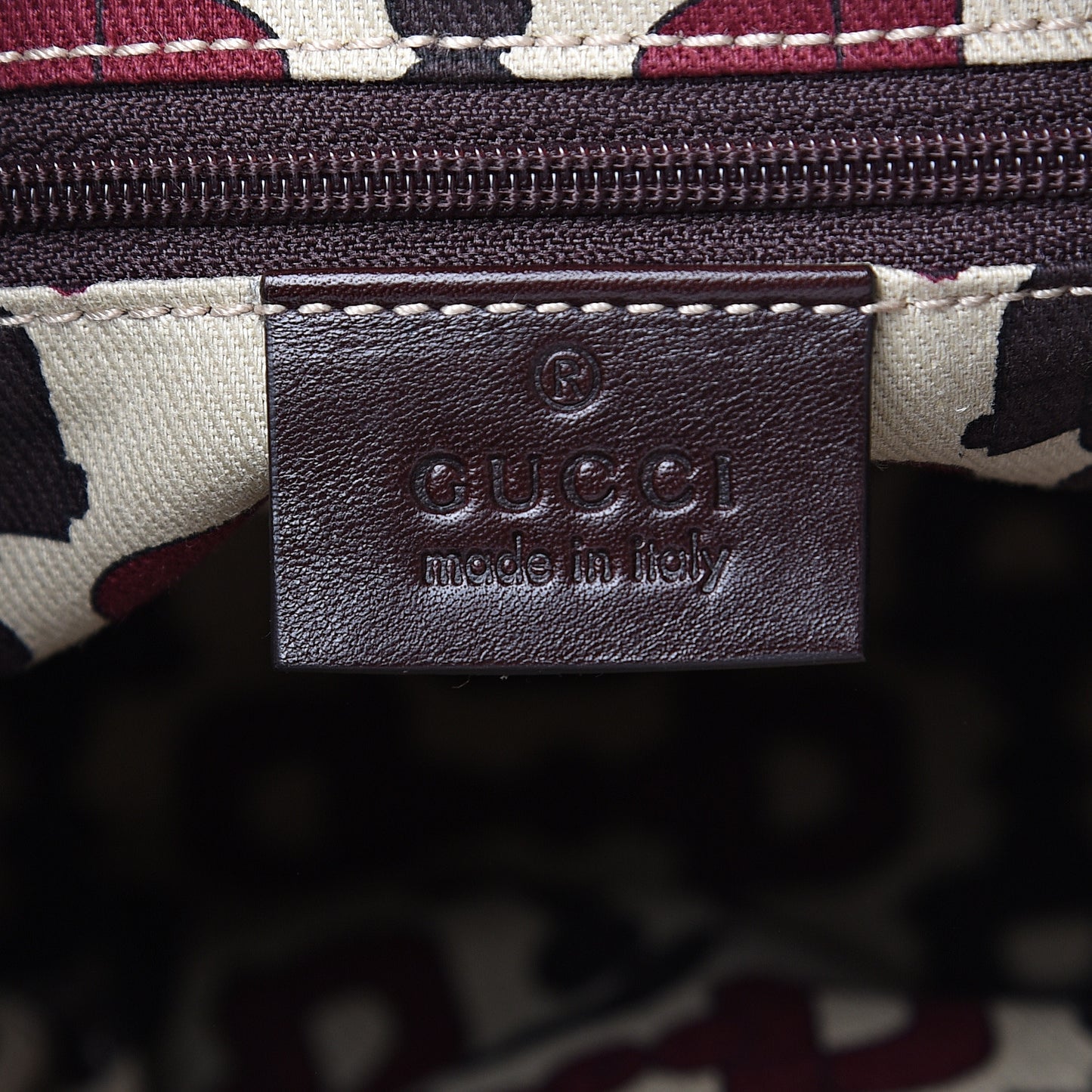 Guccissima Small D Gold Ring Shoulder Bag Chocolate Brown