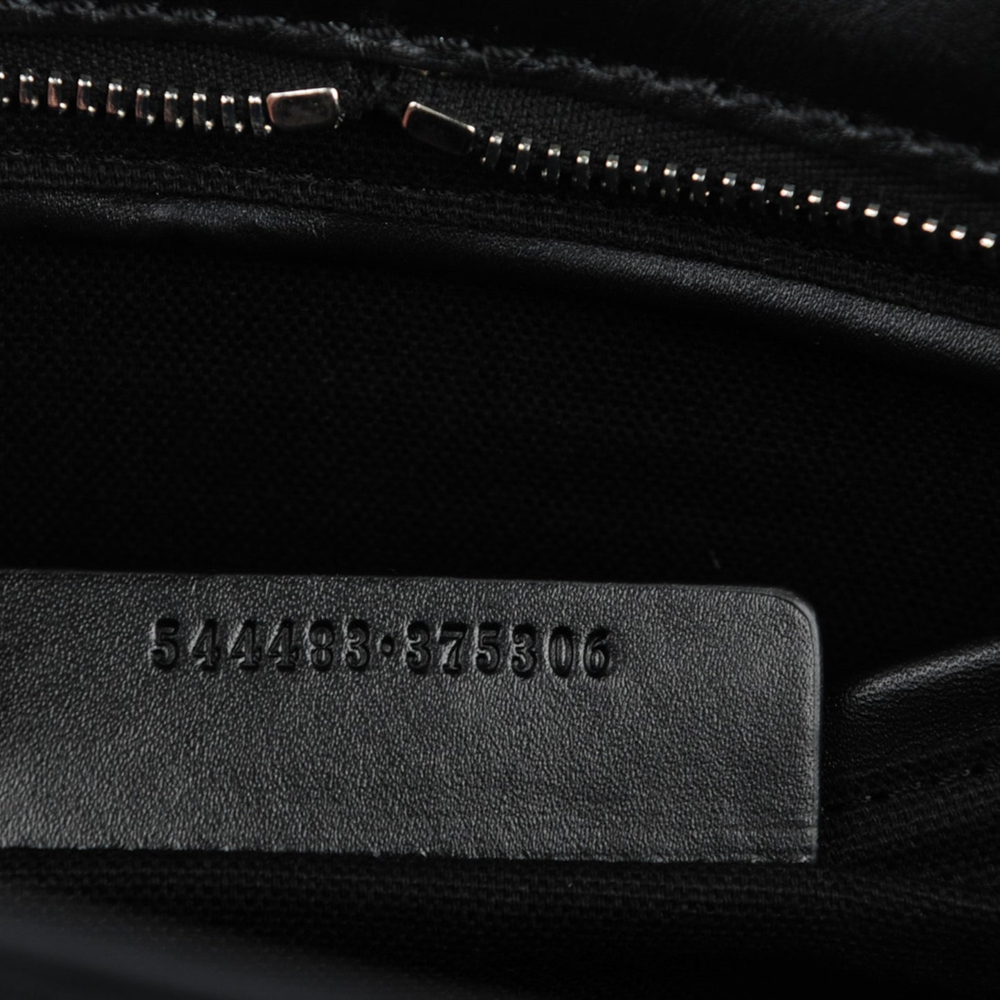 Smooth Calfskin Small Star Studded Skull Padlock Zip Around Tote Black