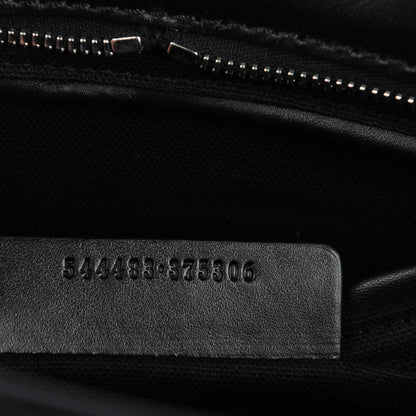 Alexander McQueen Smooth Calfskin Small Star Studded Skull Padlock Zip Around Tote Black 7 of 7