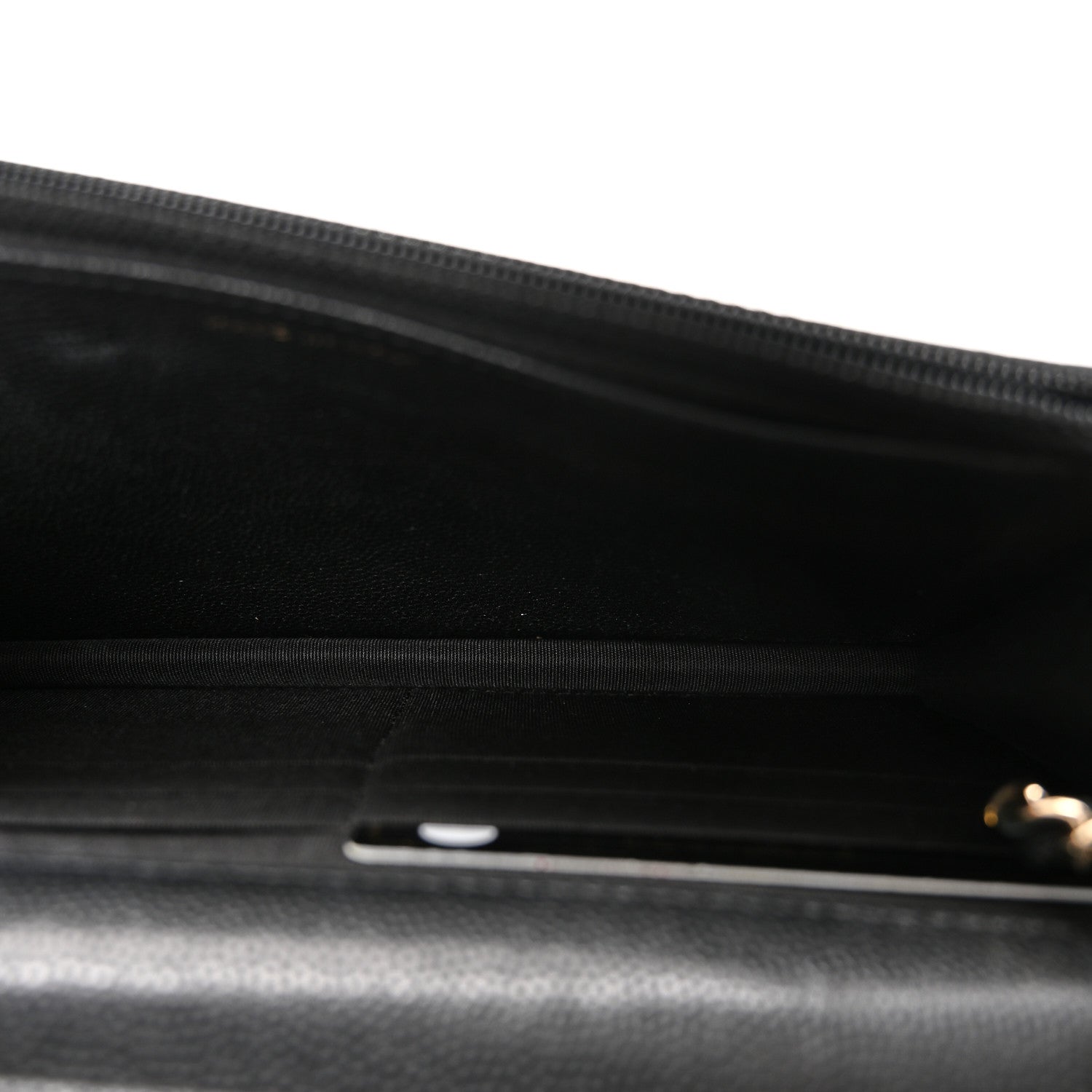 Chanel Caviar Camellia Embossed Wallet On Chain WOC Black 4 of 11