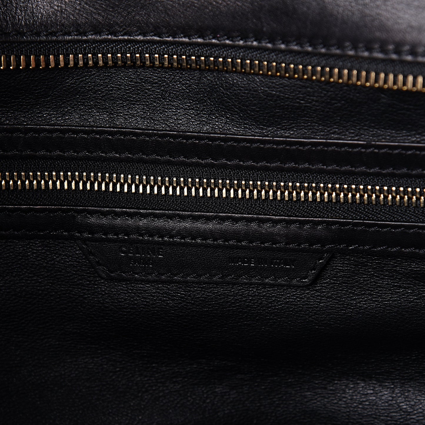 Smooth Calfskin Linen Mini Bi-Color Luggage Natural Black
