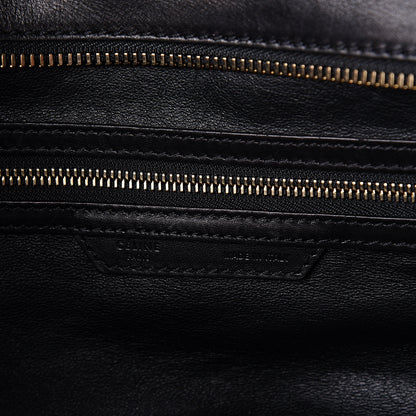 Celine Smooth Calfskin Linen Mini Bi-Color Luggage Natural Black 6 of 11