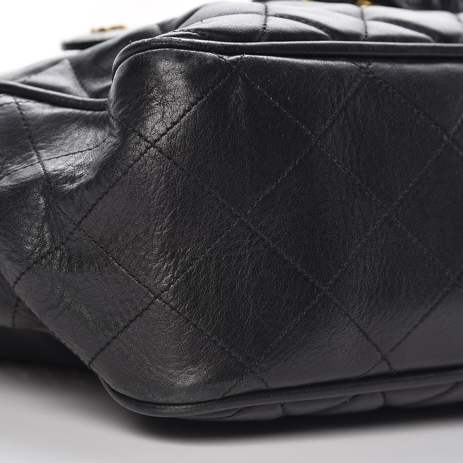 Chanel Lambskin Shopping Tote Black 11 of 12