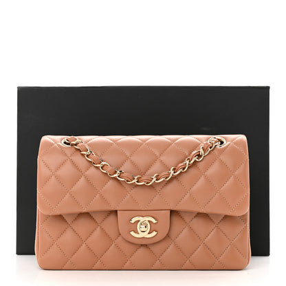 Chanel Lambskin Quilted Small Double Flap Brown 11 of 11
