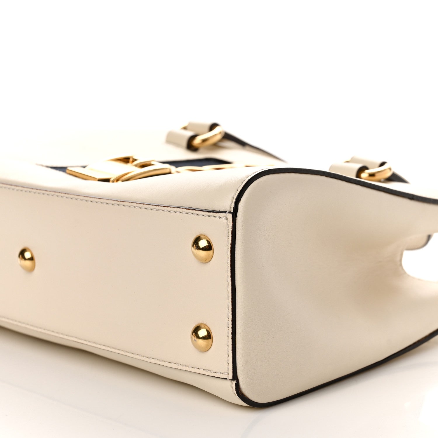Gucci Calfskin Medium Sylvie Top Handle Tote White 10 of 12