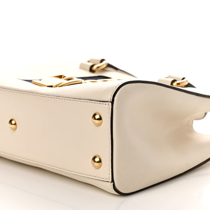 Gucci Calfskin Medium Sylvie Top Handle Tote White 10 of 12