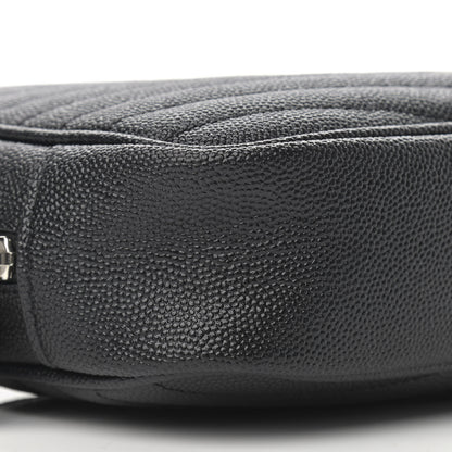 Saint Laurent Grain De Poudre Matelasse Monogram Mini Lou Camera Bag Storm 8 of 9