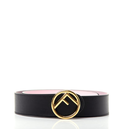 Fendi Vitello Liberty F is Fendi Bi-Color Reversible Belt 85 34 Black Peonia 1 of 4