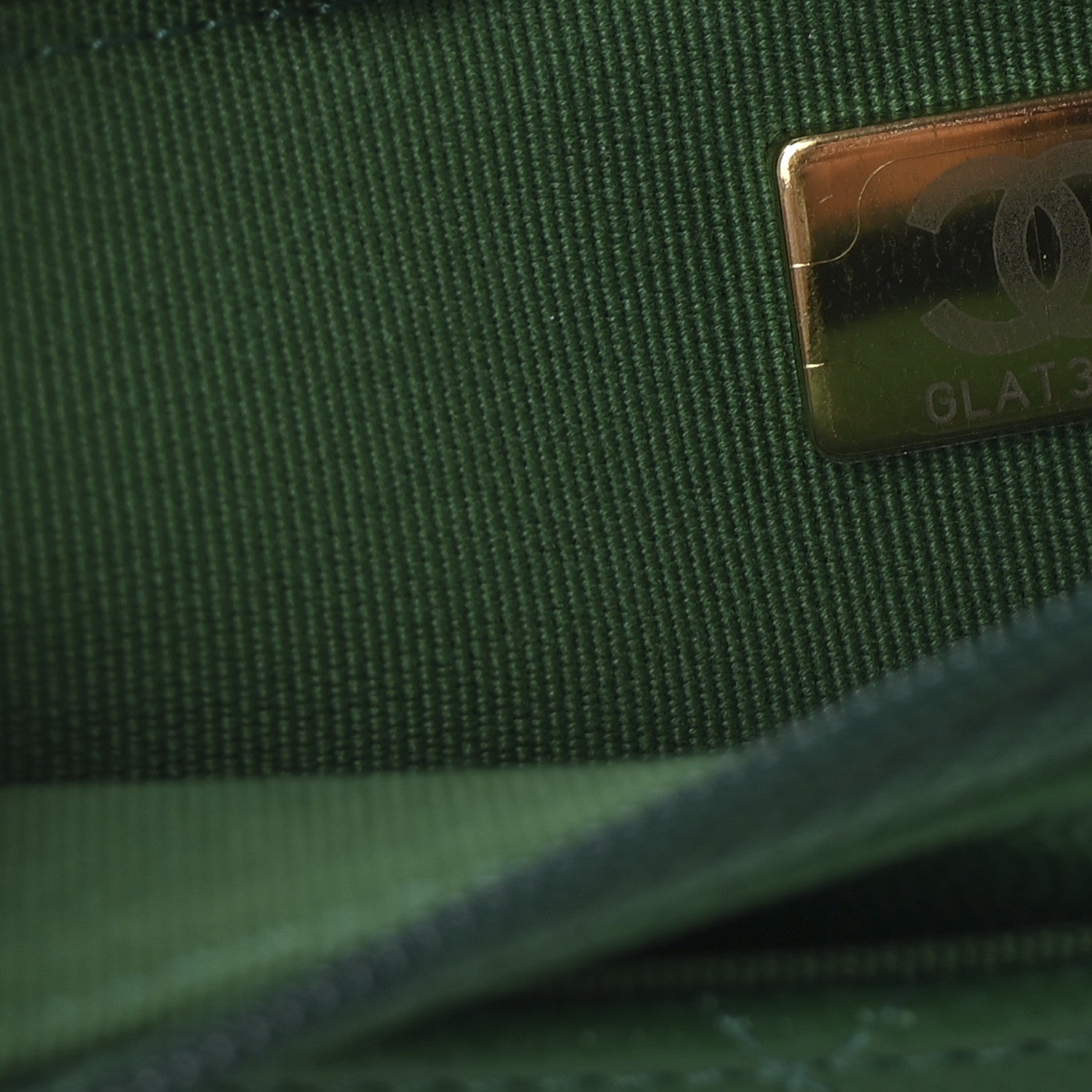 Chanel Caviar Quilted Coco Stamps Wallet On Chain WOC Green 8 of 12