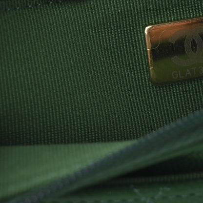 Chanel Caviar Quilted Coco Stamps Wallet On Chain WOC Green 8 of 12