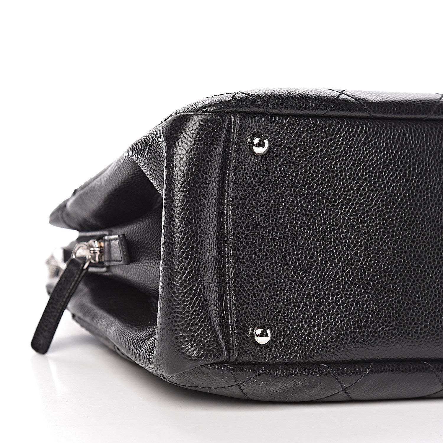 Chanel Caviar Quilted CC Timeless Soft Tote Black 8 of 10