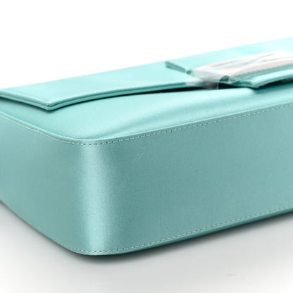 Fendi X TIFFANY Satin Nappa Silver Baguette Blue Tiffany Silver 7 of 8