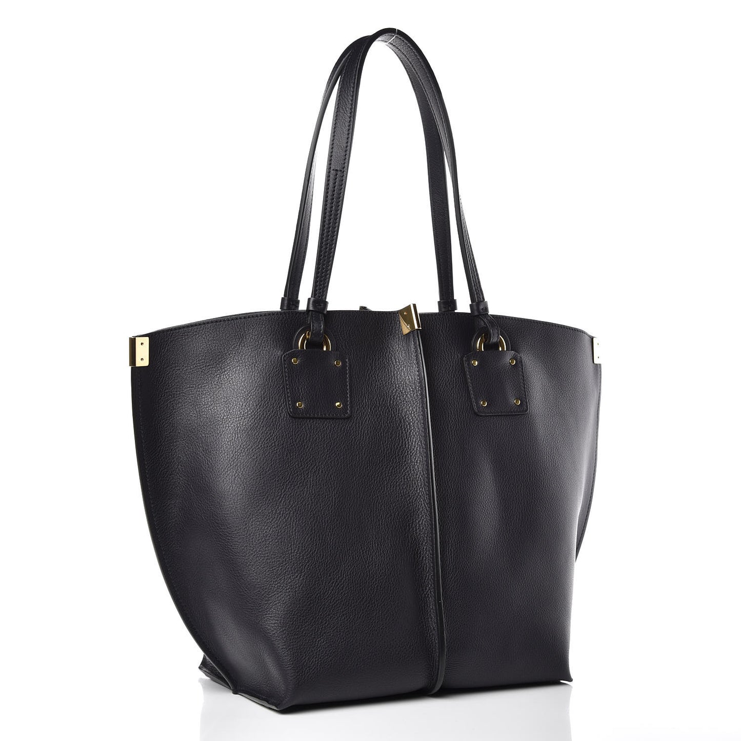 Smooth Calfskin Medium Vick Tote Full Blue
