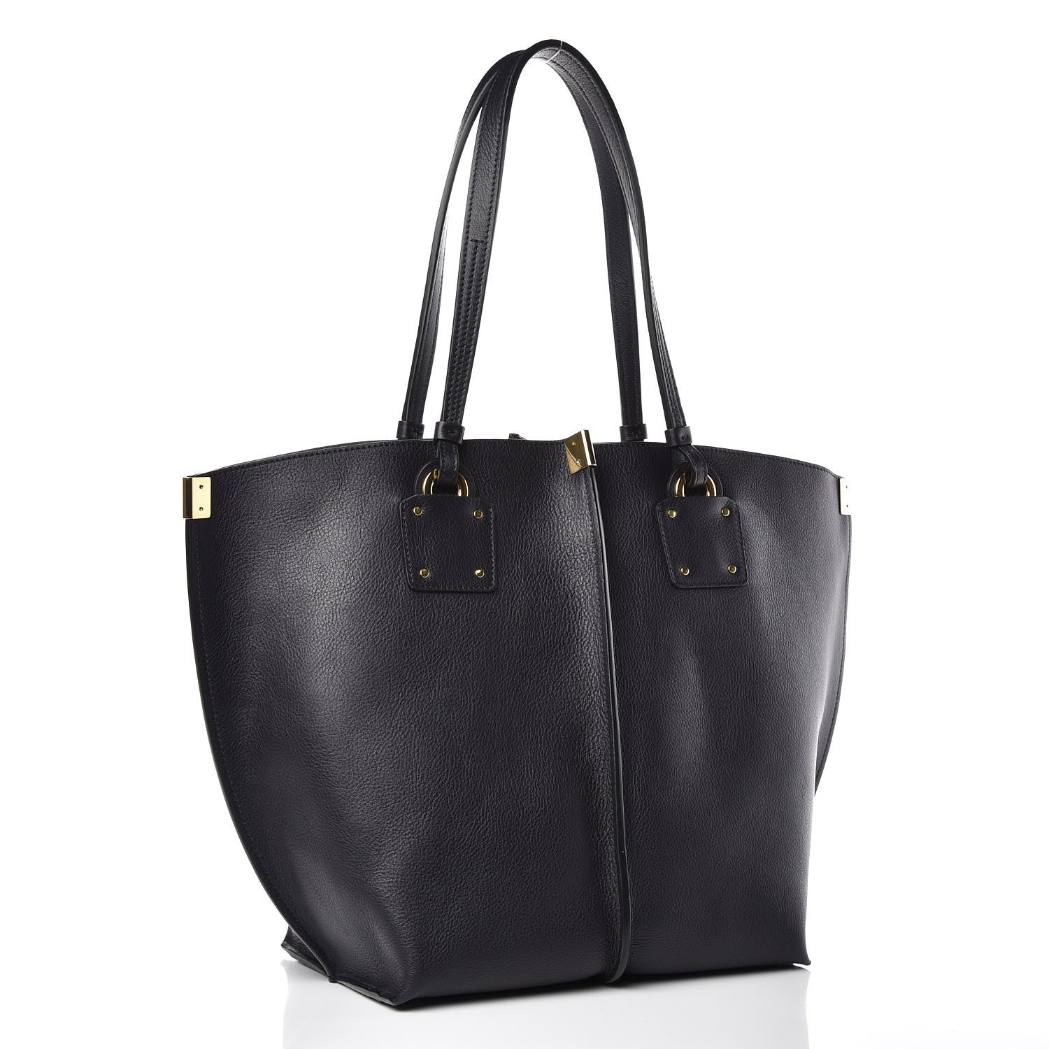 Chloe Smooth Calfskin Medium Vick Tote Full Blue 4 of 10