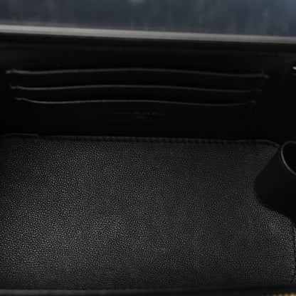 Chanel Lambskin Quilted Small Top Handle Vanity Case With Chain Black 5 of 10