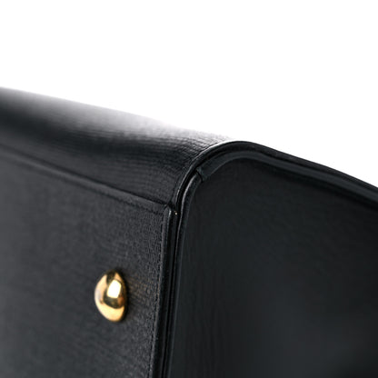 Saint Laurent Textured Calfskin Small Classic Y Cabas Black 12 of 12