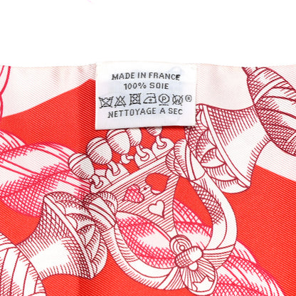 Hermes Silk Della Cavalleria Maxi Twilly Rose Pale Rouge 4 of 5