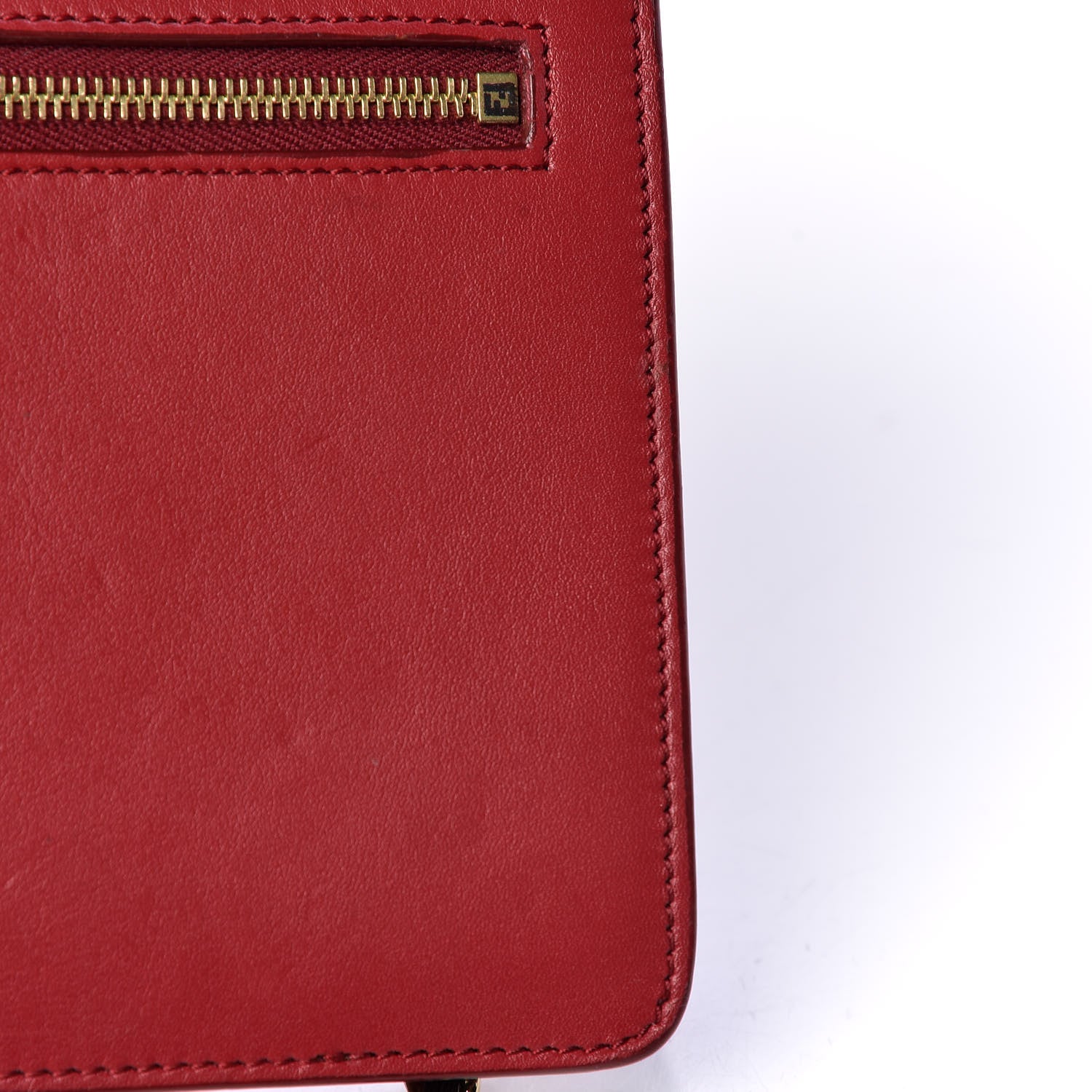 Fendi Vitello Wallet On Chain Red 12 of 15