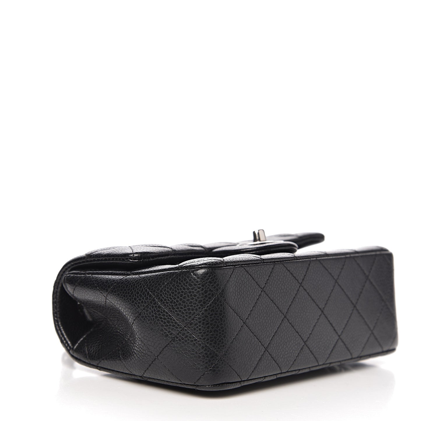 Caviar Quilted Mini Rectangular Flap Black