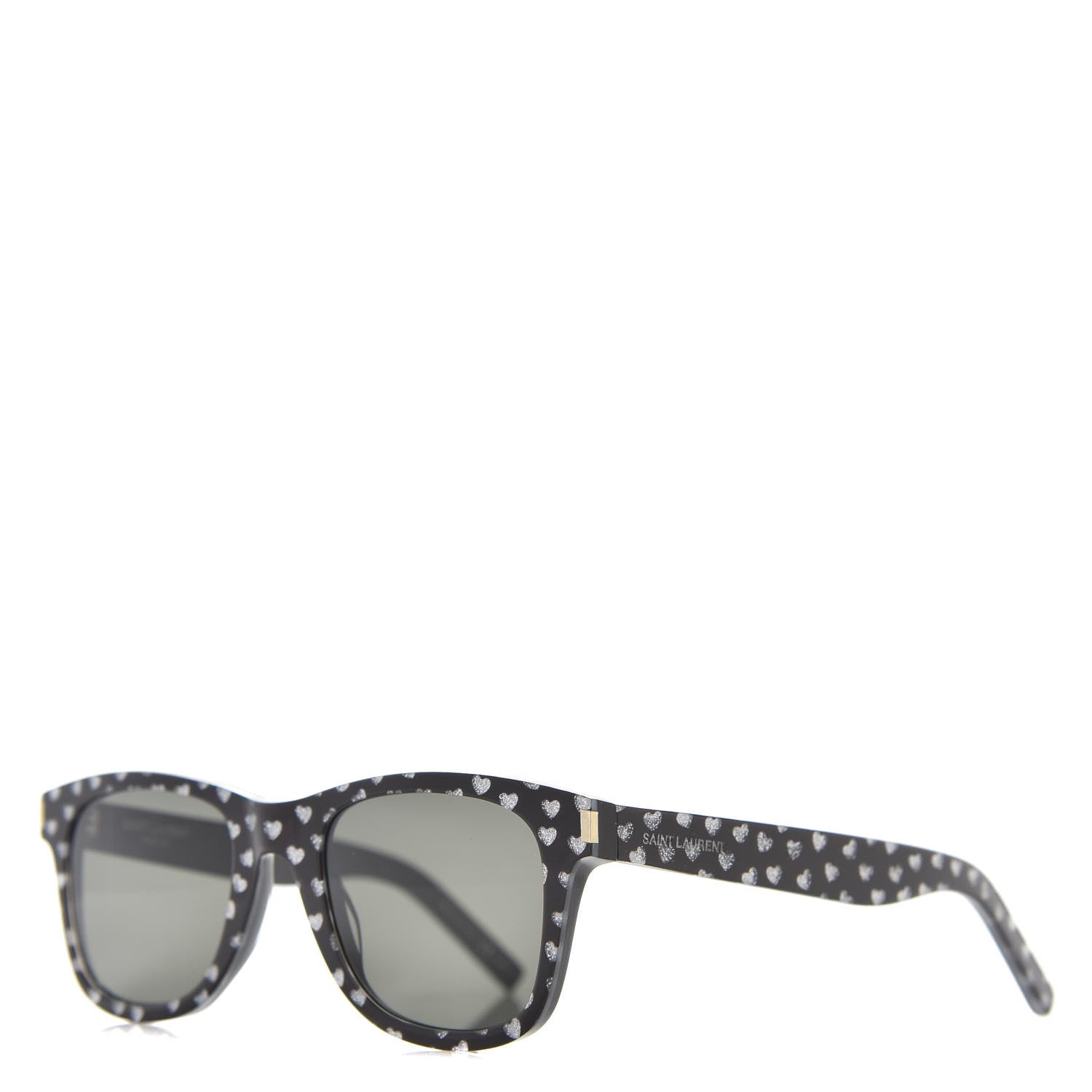 Saint Laurent Square Heart Sunglasses SL51 Black 1 of 7