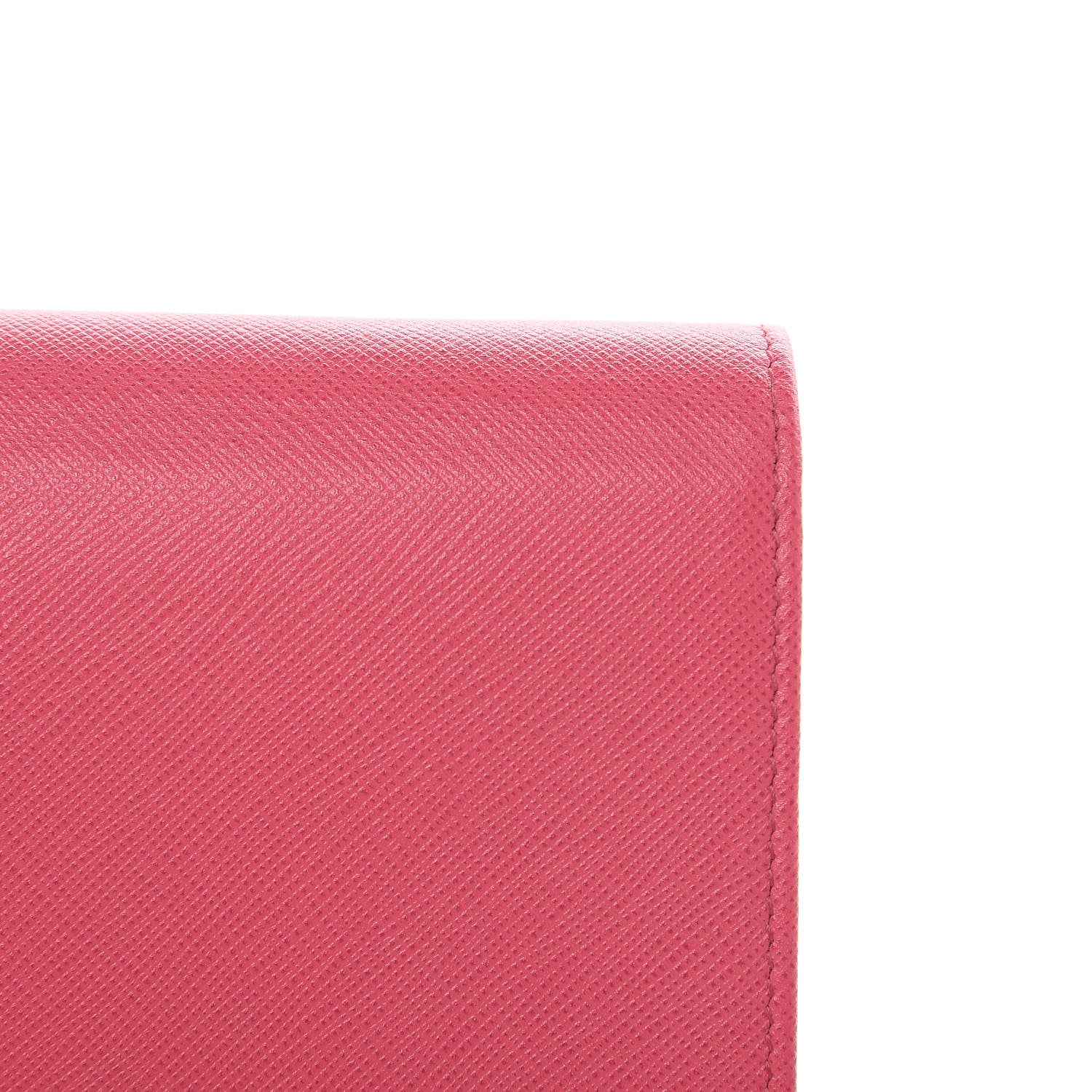 Prada Saffiano Lux Chain Wallet Peonia 10 of 10