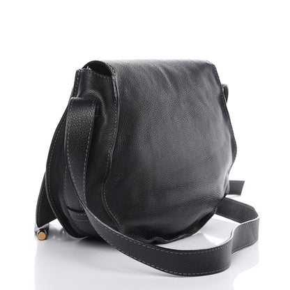 Chloe Calfskin Medium Marcie Round Crossbody Bag Black 3 of 13