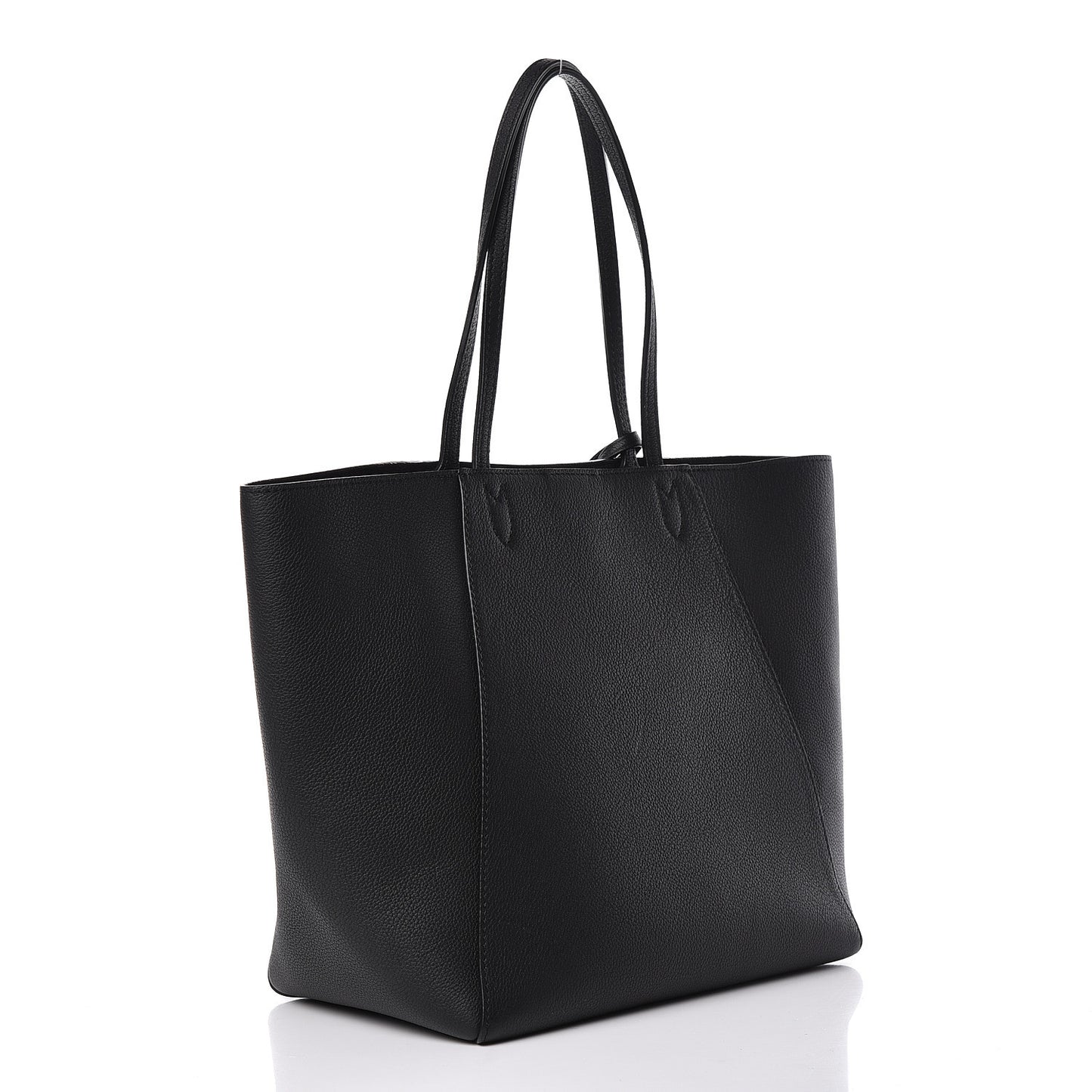 Calfskin Lockme Cabas Black