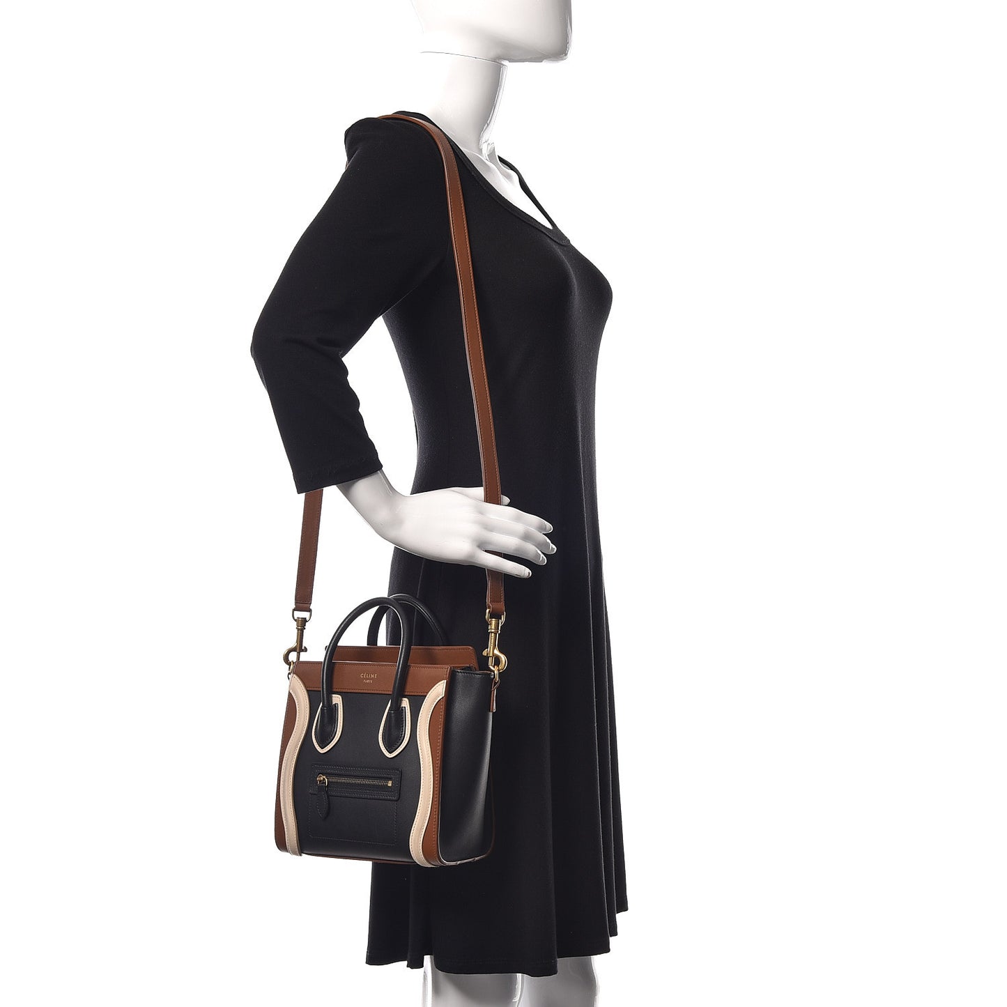 Satin Calfskin Nano Tri-Color Luggage